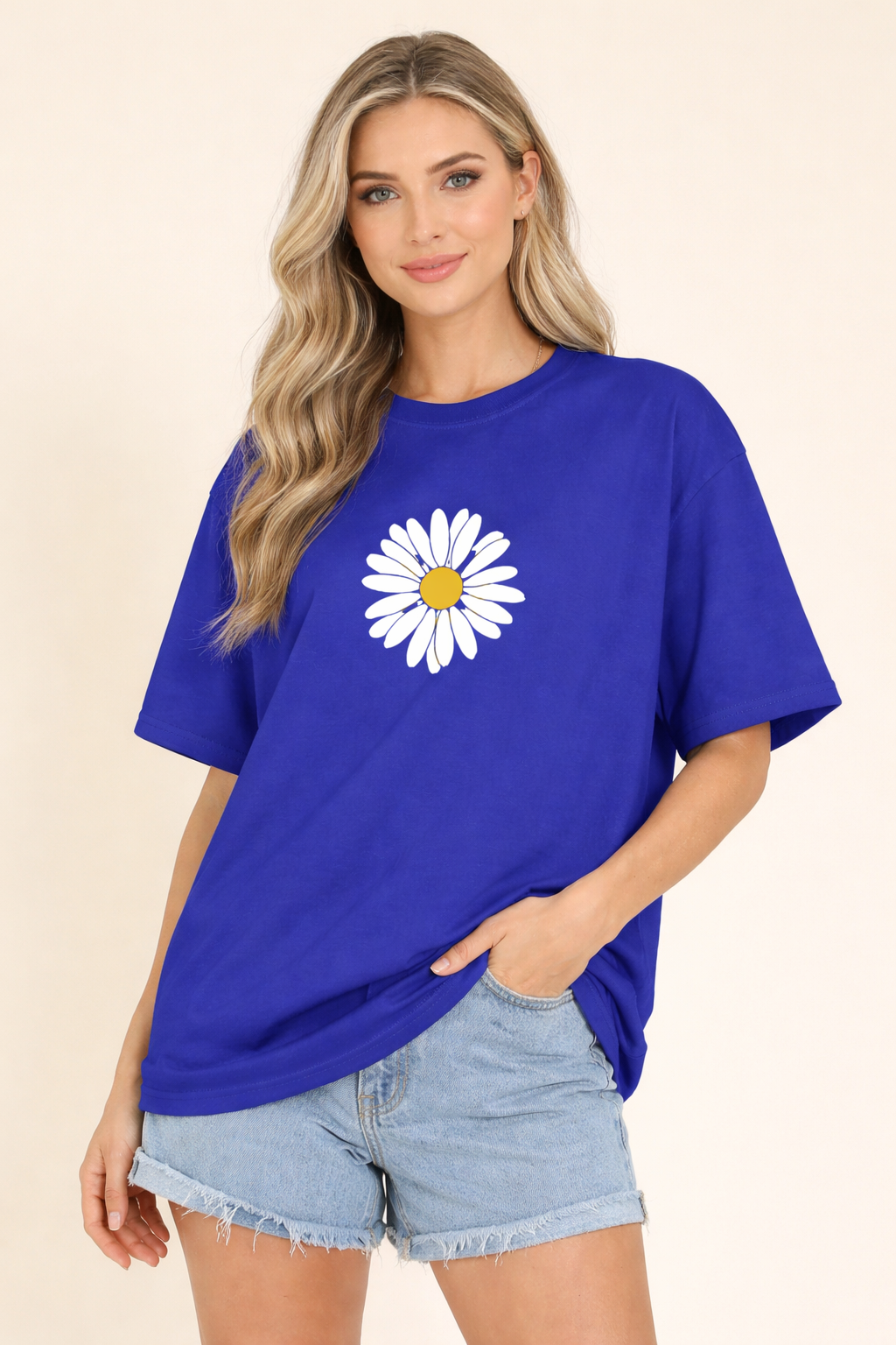 THE DRIP TEE – Daisy Floral Oversized T-Shirt