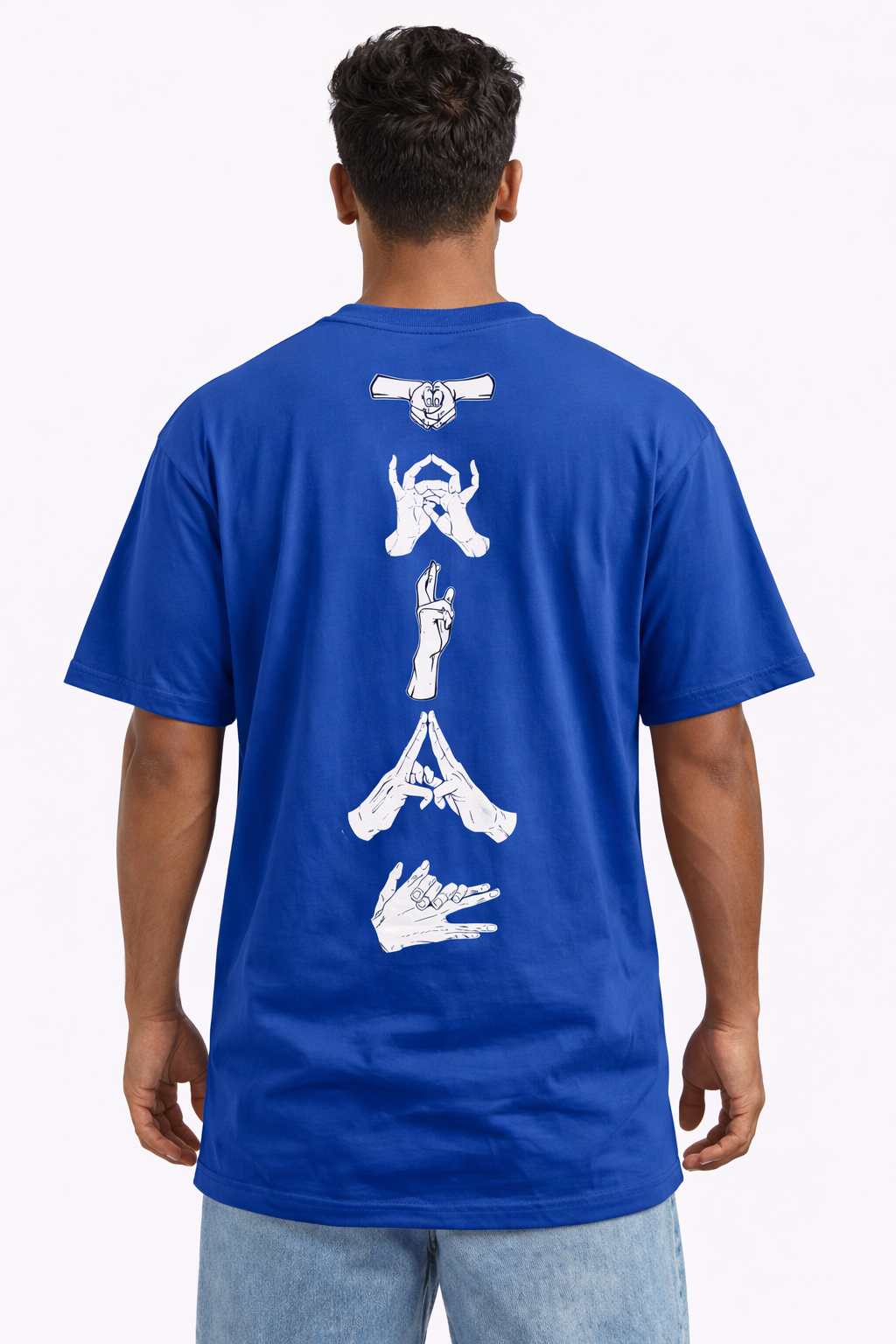 The Drip Tee Royal Blue Oversized Graphic T-Shirt – Premium Streetwear Fit