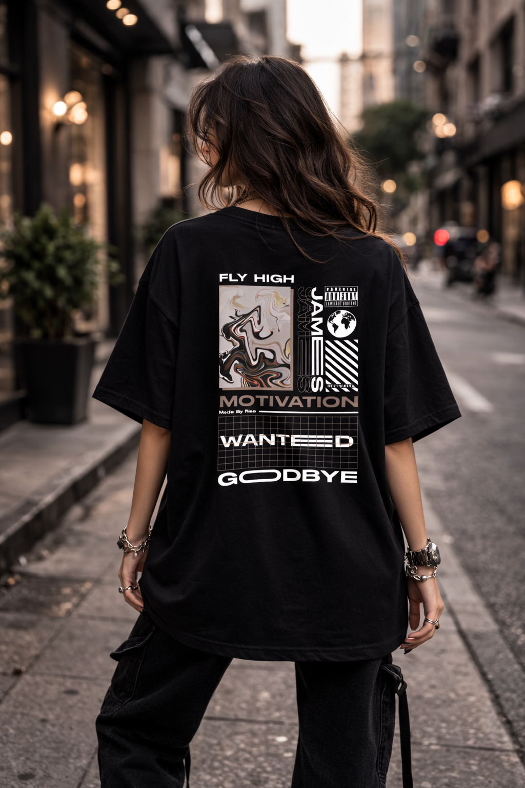 WANTED Oversized T-Shirt – Premium Unisex Streetwear Graphic Tee