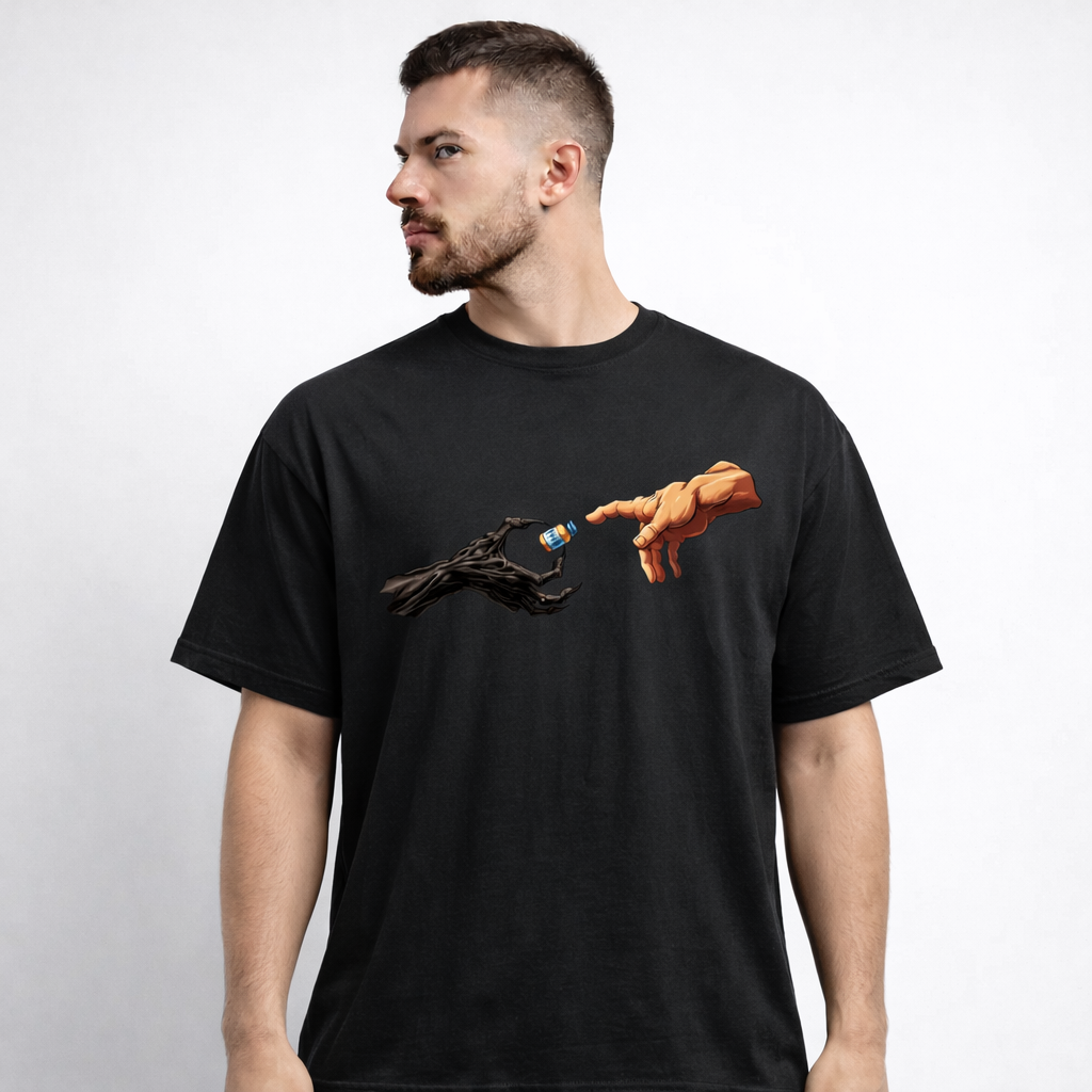 Gym Rat Graphic Oversized T-Shirt for Men