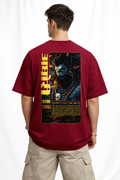 Aghori Oversized Maroon T-Shirt
