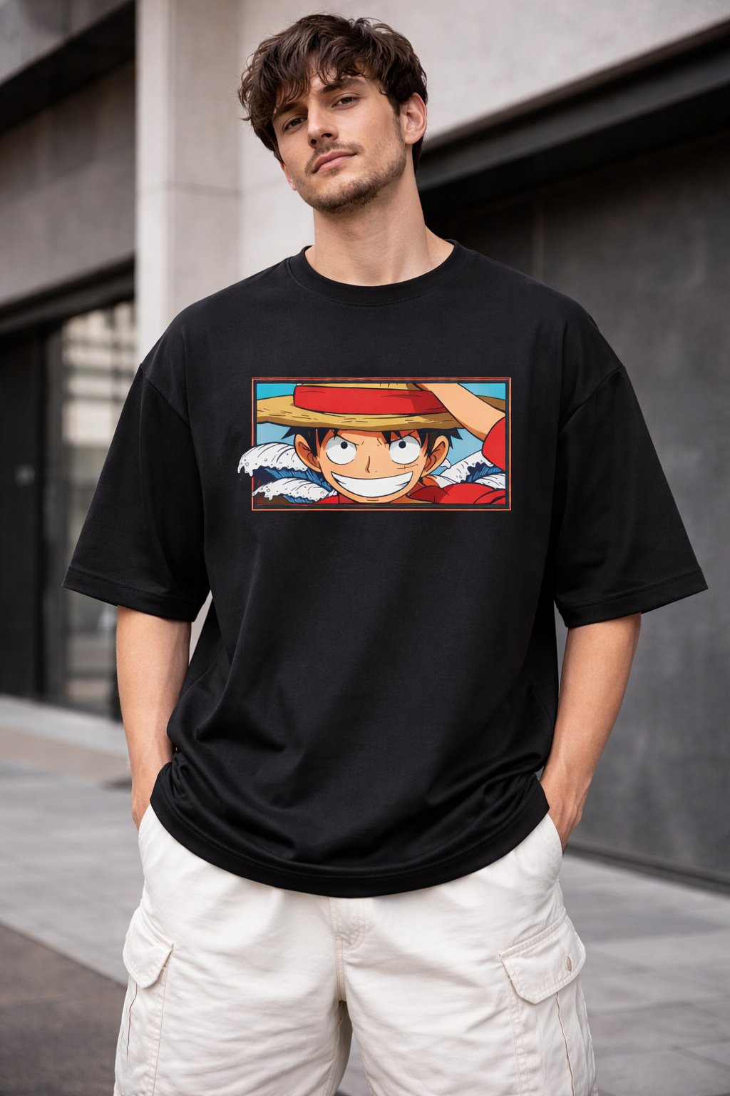 Anime OP Oversized T-Shirt – Black | Premium Anime Streetwear